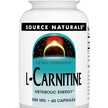 Фото товара Source Naturals, L-Карнитин, L-Carnitine, 60 капсул