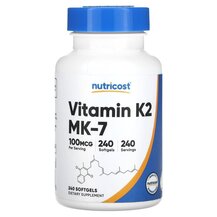 Vitamin K2 100 mcg Витамин K2 Nutricost 240 капсул Vitamin K2 100 mcg Витамин K2 Nutricost 240 капсул