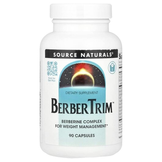 Основне фото товару BerberTrim Основне фото товару Source Naturals, BerberTrim, Берберин, 90 капсул