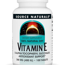 Vitamin E Succinate Витамин E Токоферолы Source Naturals