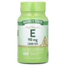 High Potency Vitamin E 90 mg 200 IU Витамин E Токоферолы