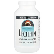 Lecithin 1200 mg Лецитин 1200 мг Source Naturals Lecithin 1200 mg Лецитин 1200 мг Source Naturals