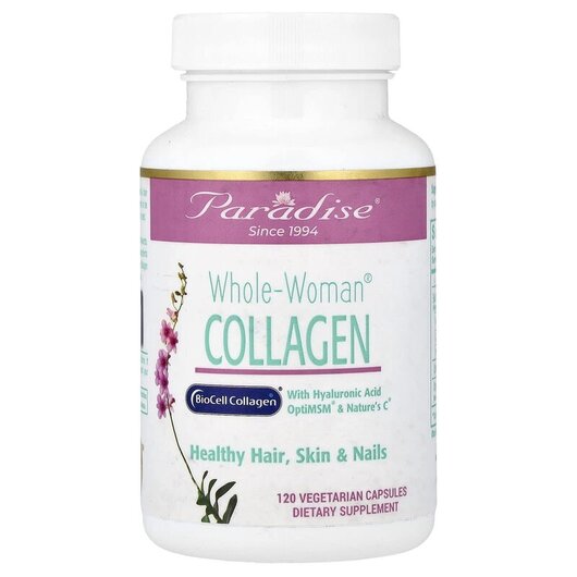 Основное фото товара Paradise Herbs, Коллаген, Whole-Woman Collagen, 120 капсул