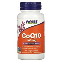 CoQ10 100 mg Коэнзим CoQ10 100 мг NOW Foods 90 капсул