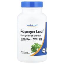 Papaya Leaf Ферменты Папайи Nutricost 120 капсул