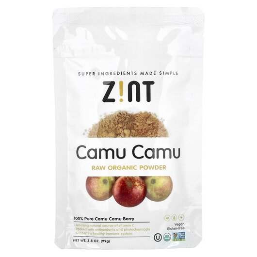 Основне фото товару Camu Camu Organic Powder Основне фото товару Zint, Camu Camu Organic Powder, Мірціарія сумнівна Порошок, 99 г