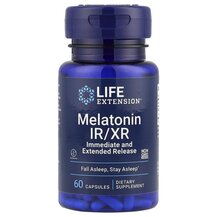 Мелатонін Melatonin IR/XR Life Extension 60 капсул