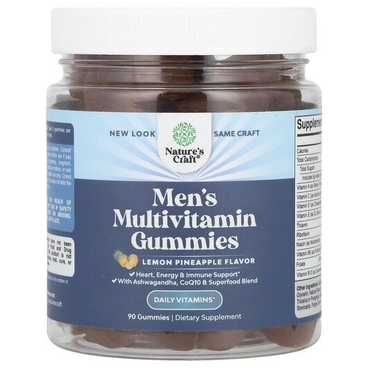 Основне фото товару Men's Multivitamin Gummies Lemon Pineapple Основне фото товару Men's Multivitamin Gummies Lemon Pineapple, Мультивітаміни,