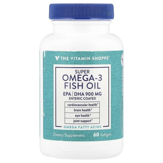 Основное фото товара TheVitaminShoppe, Омега 3, Super Omega-3 Fish Oil, 60 капсул