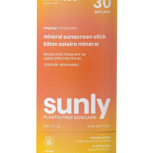 Основне фото товару Sunly Mineral Sunscreen Stick SPF Основне фото товару Sunly Mineral Sunscreen Stick SPF, Сонцезахисний засіб, 2.1 oz