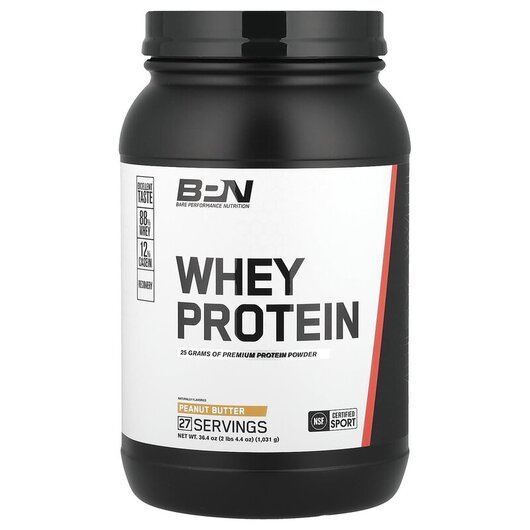 Основне фото товару Whey Protein Peanut Butter Основне фото товару BPN, Whey Protein Peanut Butter, Протеїн Ізолят, 1031 г