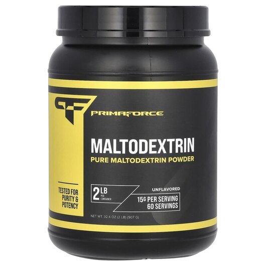 Основне фото товару Maltodextrin Unflavored Основне фото товару Primaforce, Maltodextrin Unflavored, Мальтодекстрин, 907 г