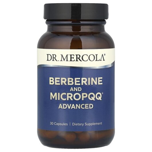 Основне фото товару Dr. Mercola, Berberine & MicroPQQ Advanced, Берберин, 30 капс