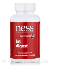 Ферменти Fat Digest Formula 18 Ness Enzymes 180 капсул