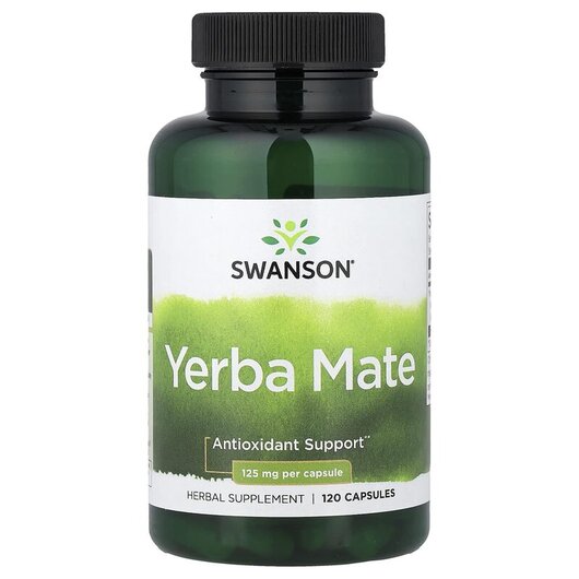 Основное фото товара Swanson, Йерба мате, Yerba Mate 125 mg, 120 капсул