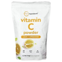 Pure Vitamin C Powder Unflavored Витамин C Micro 1 кг Pure Vitamin C Powder Unflavored Витамин C Micro 1 кг