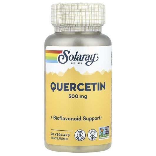 Основное фото товара Solaray, Кверцетин 500 мг, Quercetin 500 mg, 90 капсул