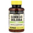 Фото товару Ginkgo Biloba Фото товару Mason, Ginkgo Biloba, Гінкго білоба, 180 капсул