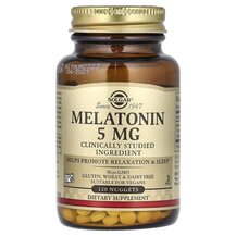 Мелатонін 5 мг Melatonin 5 mg Solgar 120 нагетсів Мелатонін 5 мг Melatonin 5 mg Solgar 120 нагетсів