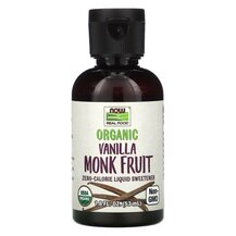 Real Food Organic Monk Fruit Liquid Sweetener Vanilla NOW