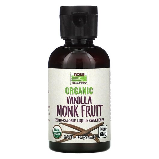 Основное фото товара Real Food Organic Monk Fruit Liquid Sweetener Vanilla Основное фото товара Real Food Organic Monk Fruit Liquid Sweetener, Натуральный подсла