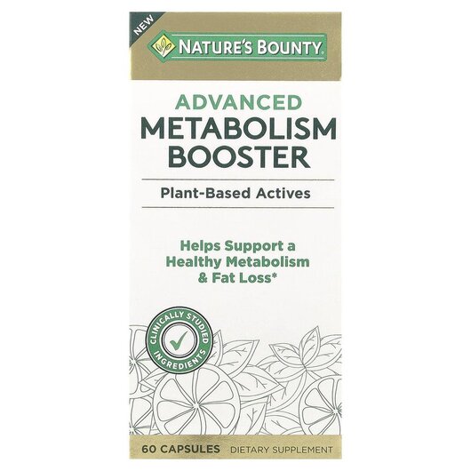 Основне фото товару Advanced Metabolism Booster Основне фото товару Nature's Bounty, Advanced Metabolism Booster, Жироспалювачі,