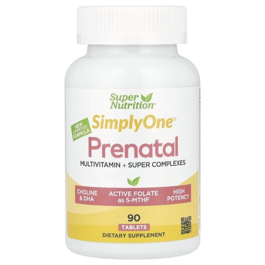 Основне фото товару Simply One Prenatal Multivitamin with Super Greens & Spices Основне фото товару Simply One Prenatal Multivitamin with, Вітаміни для вагітних, 90
