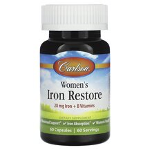 Залізо Women's Iron Restore Carlson 60 капсул Залізо Women's Iron Restore Carlson 60 капсул