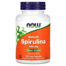 Spirulina 500 mg Спирулина 500 мг NOW Foods 120 капсул
