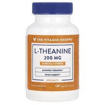 L-Theanine 200 mg L-Теанин TheVitaminShoppe 120 капсул L-Theanine 200 mg L-Теанин TheVitaminShoppe 120 капсул