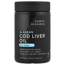 Олія печінки тріски Alaskan Cod Liver Oil Sports Research Олія печінки тріски Alaskan Cod Liver Oil Sports Research