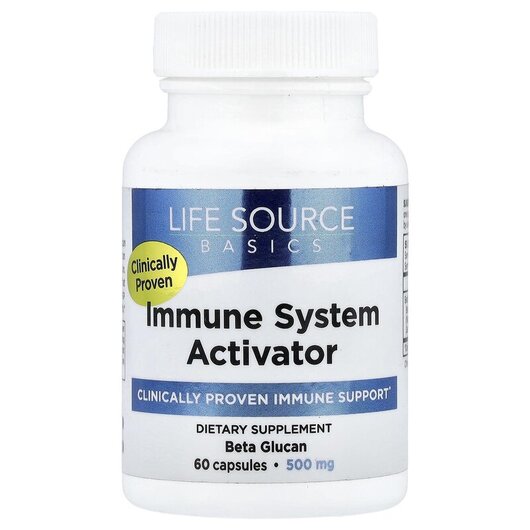 Основное фото товара Бета-глюкан 500 мг, Immune System Activator, 60 капсул