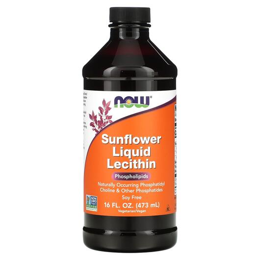 Основне фото товару Sunflower Liquid Lecithin Основне фото товару Sunflower Liquid Lecithin, Лецитин з соняшнику Рідкий, 473 мл