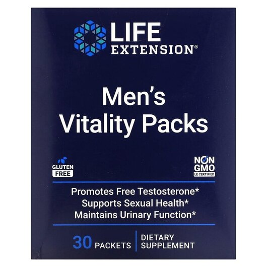 Основное фото товара Men's Vitality Packs Основное фото товара Life Extension, Поддержка Либидо, Men's Vitality Packs, 30 ш