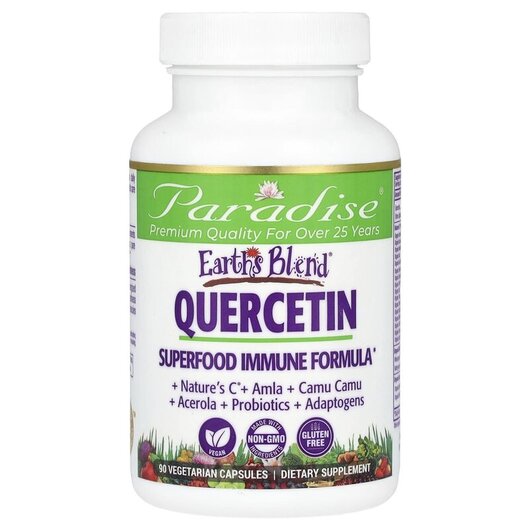 Основне фото товару Earth's Blend Quercetin Superfood Immune Formula Основне фото товару Earth's Blend Quercetin Superfood Immune Formula, Кверцетин,