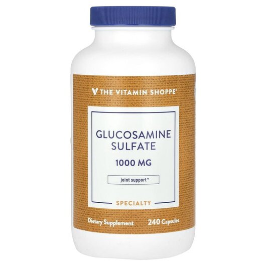 Основне фото товару Glucosamine Sulfate 1000 mg, Глюкозамін Хондроітин, 240 капсул