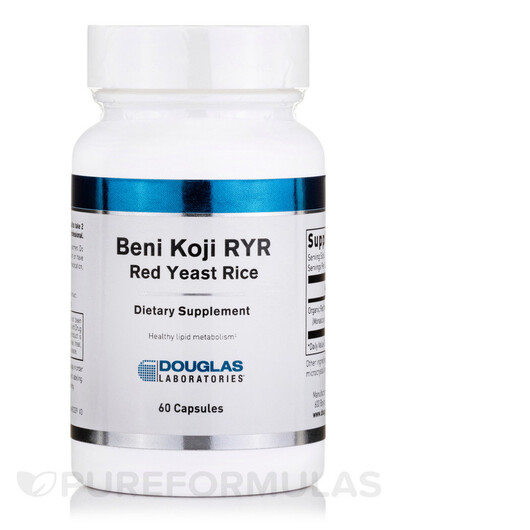 Основное фото товара Douglas Laboratories, Красный дрожжевой рис, Beni Koji RYR, 60 ка