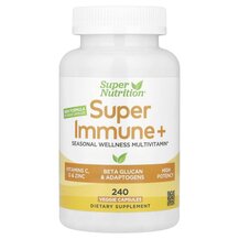 Super Immune+ Мультивитамины Super Nutrition 240 капсул