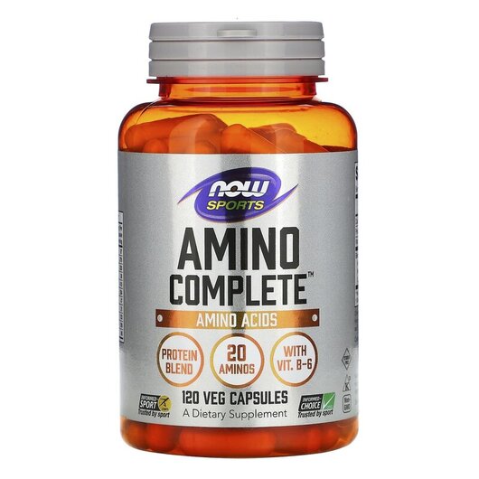 Основне фото товару Amino Complete Amino Acids Основне фото товару Amino Complete Amino Acids, Комплекс Амінокислот, 120 капсул