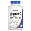 Фото товару Nutricost, Vitamin C with Zinc, Вітамін C, 240 капсул