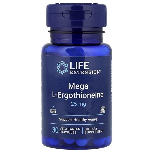 Основное фото товара Mega L-Ergothioneine Основное фото товара Life Extension, L-Эрготионеин, Mega L-Ergothioneine, 30 капсул