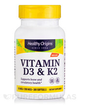Вітаміни D3 K2 Vitamin D3 & K2 50 mcg / 20 mcg Healthy Вітаміни D3 K2 Vitamin D3 & K2 50 mcg / 20 mcg Healthy