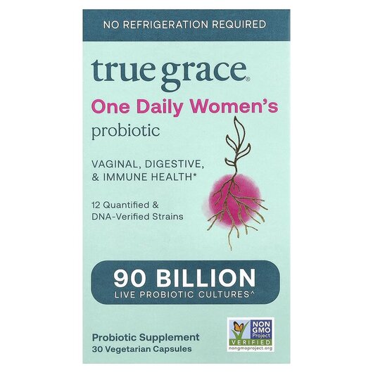 Основное фото товара One Daily Women's Probiotic Основное фото товара True Grace, Пробиотики, One Daily Women's Probiotic, 30 капс