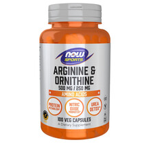 L-Аргінін Sports - Arginine & Ornithine NOW 100 капсул
