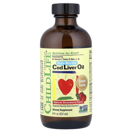 Основное фото товара ChildLife, Масло печени трески, Pure Arctic Cod Liver Oil, 237 мл