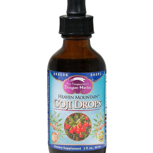 Основне фото товару Heaven Mountain Goji Drops Основне фото товару Dragon Herbs, Heaven Mountain Goji Drops, Ягоди Годжі, 60 мл