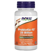 Probiotic-10 25 Bn Пробиотики 25 млрд NOW Foods 100 капсул