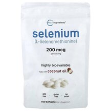 Селен Selenium 200 mcg Micro Ingredients 500 капсул