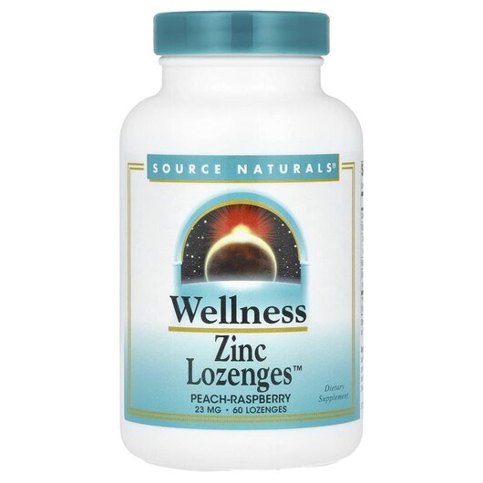 Основне фото товару Wellness Zinc Lozenges Peach-Raspberry 23 mg Основне фото товару Wellness Zinc Lozenges Peach-Raspberry 23 mg, ПЕА, 60 таблеток