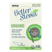 Фото товару Organic Better Stevia Zero-Calorie Sweetener 75 Packets Фото товару NOW Foods, Organic Better Stevia, Стевія, 75 г